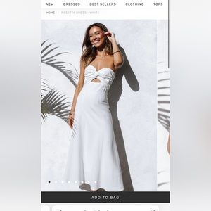 PETAL AND PUP ROSETTA DRESS - WHITE